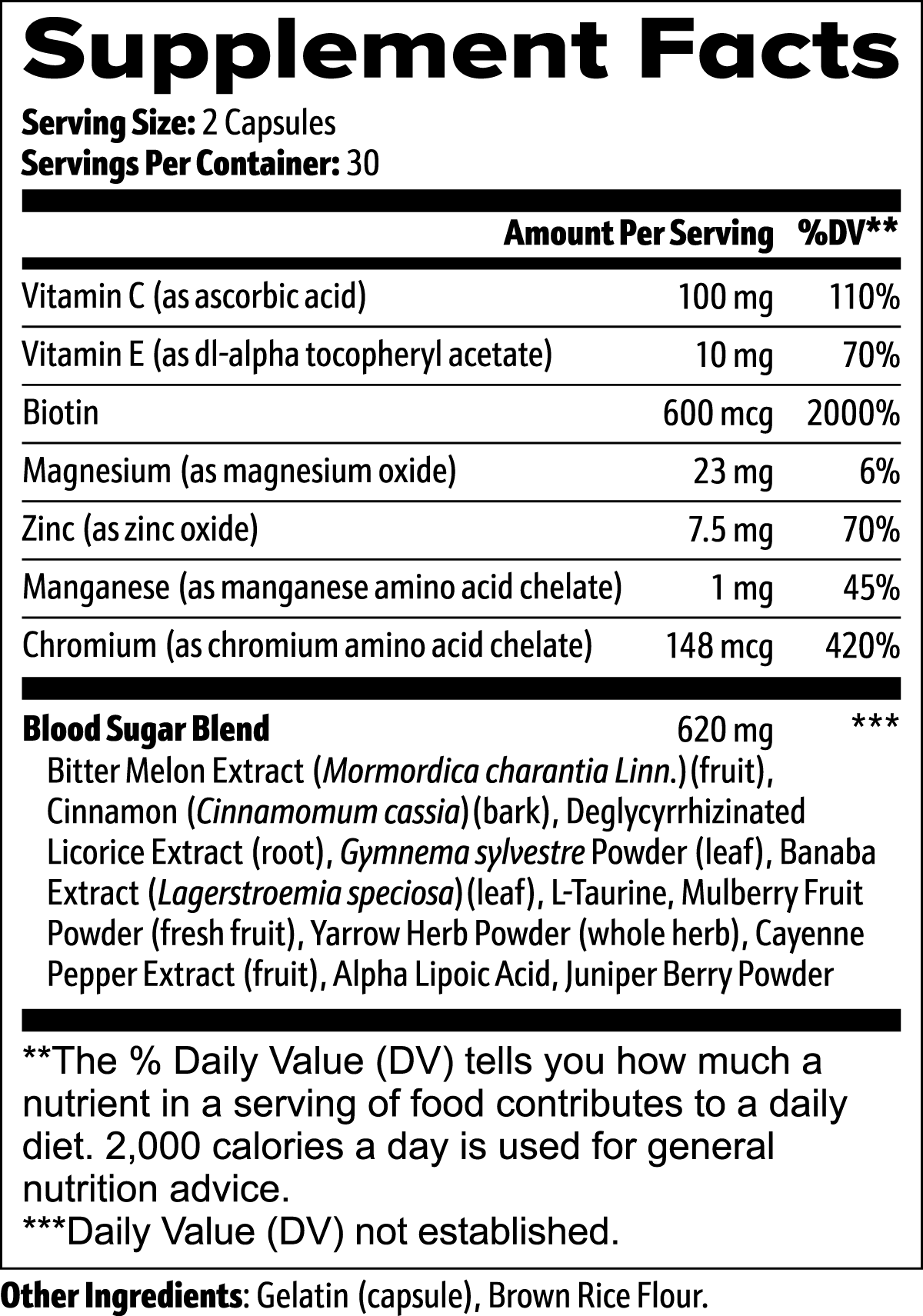 INTEGRIS Chromium and Bitter Melon Botanical Blend 60 Capsules