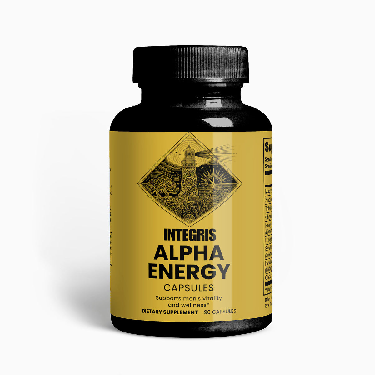 Alpha Energy Magnesium and Zinc Men's Botanical Blend - 90 Capsules