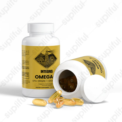Omega-3 Fish Oil Concentrate with 180mg EPA and 120mg DHA - 100 Softgels