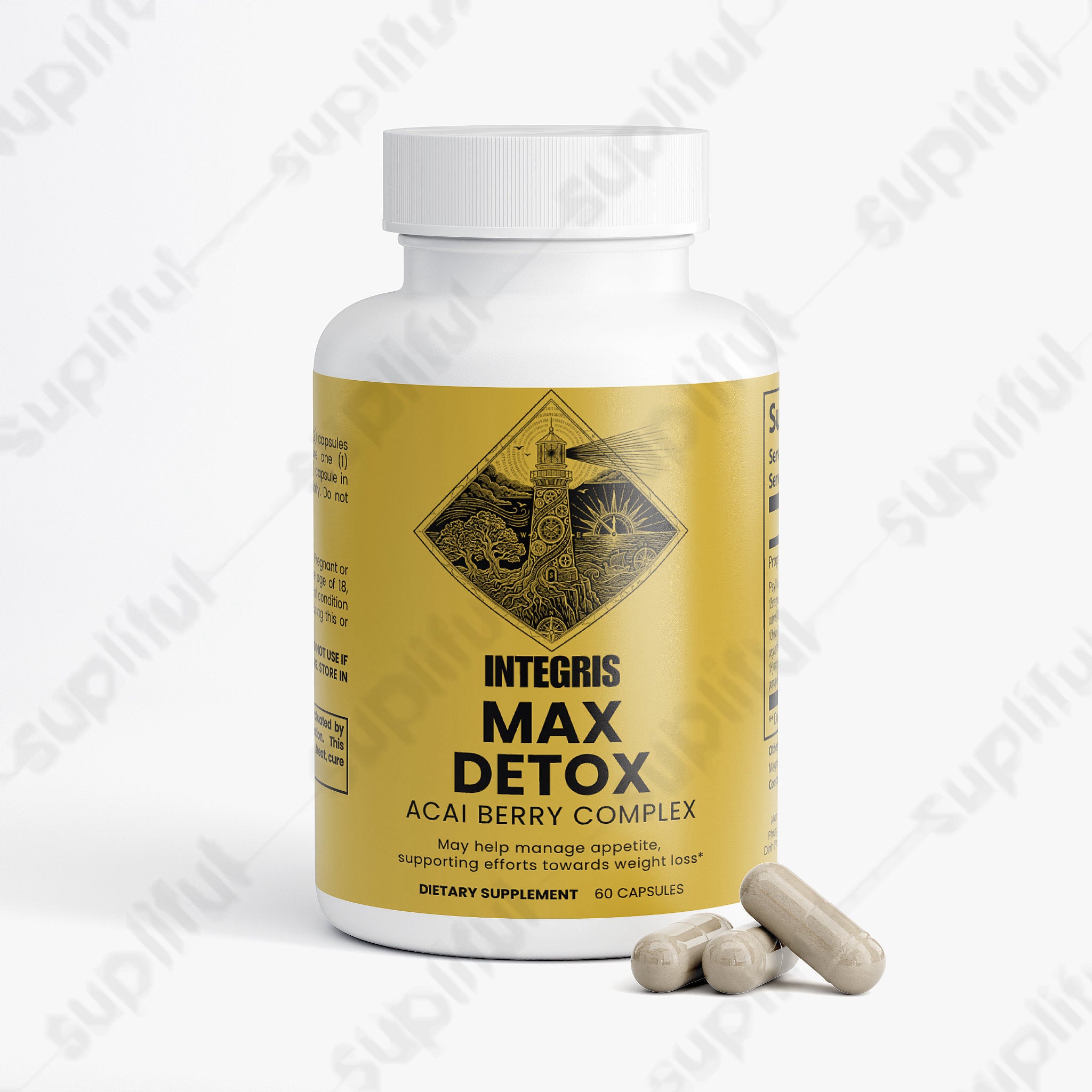 Max Detox Acai Berry and Herbal Botanical Blend - 60 Capsules