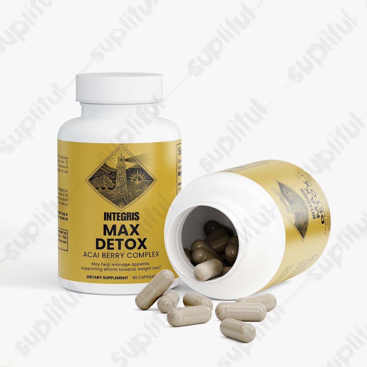Max Detox Acai Berry and Herbal Botanical Blend - 60 Capsules
