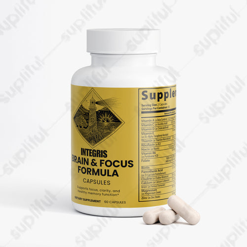 Brain & Focus Formula Dietary Supplement - 60 Veggie Capsules