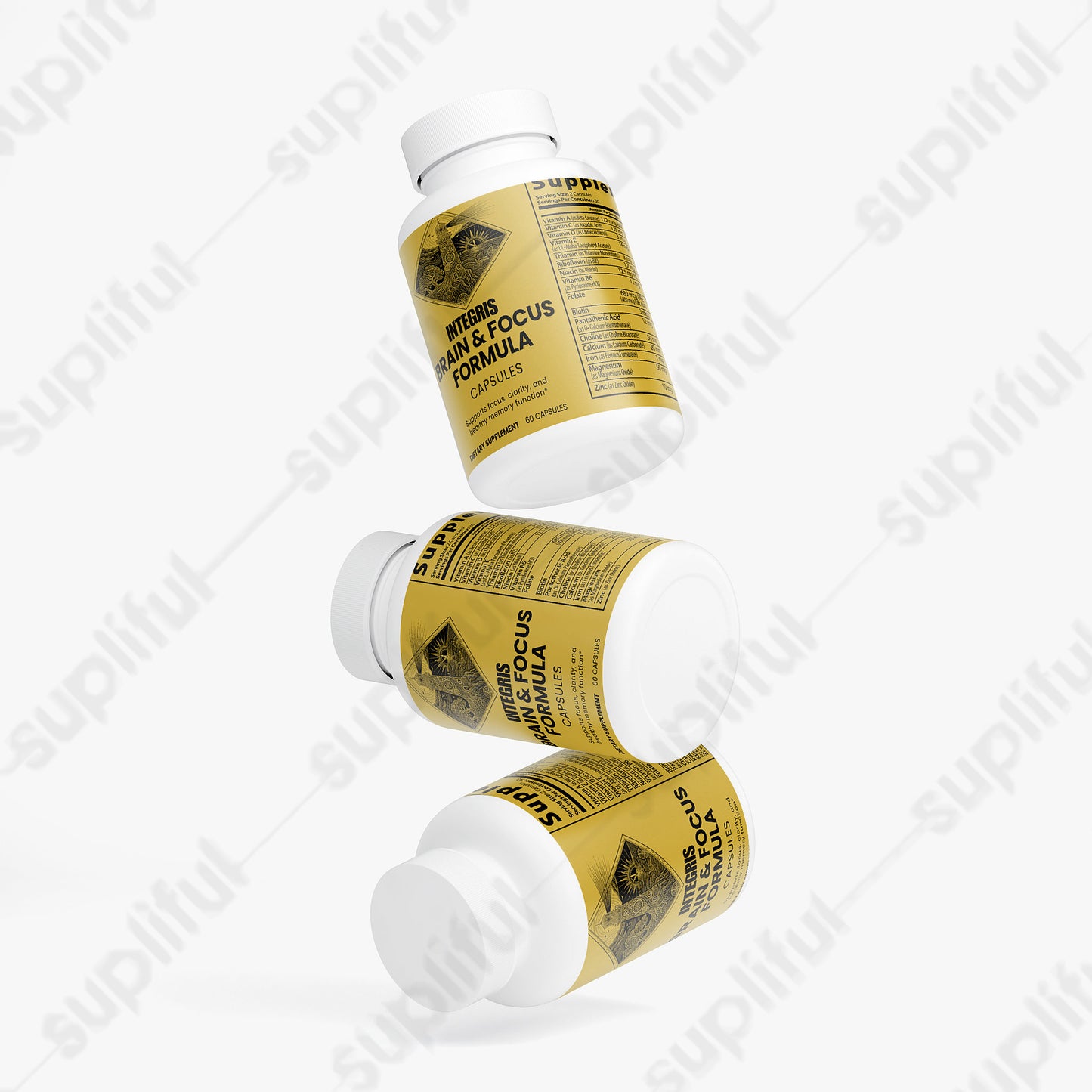 Brain & Focus Formula Dietary Supplement - 60 Veggie Capsules