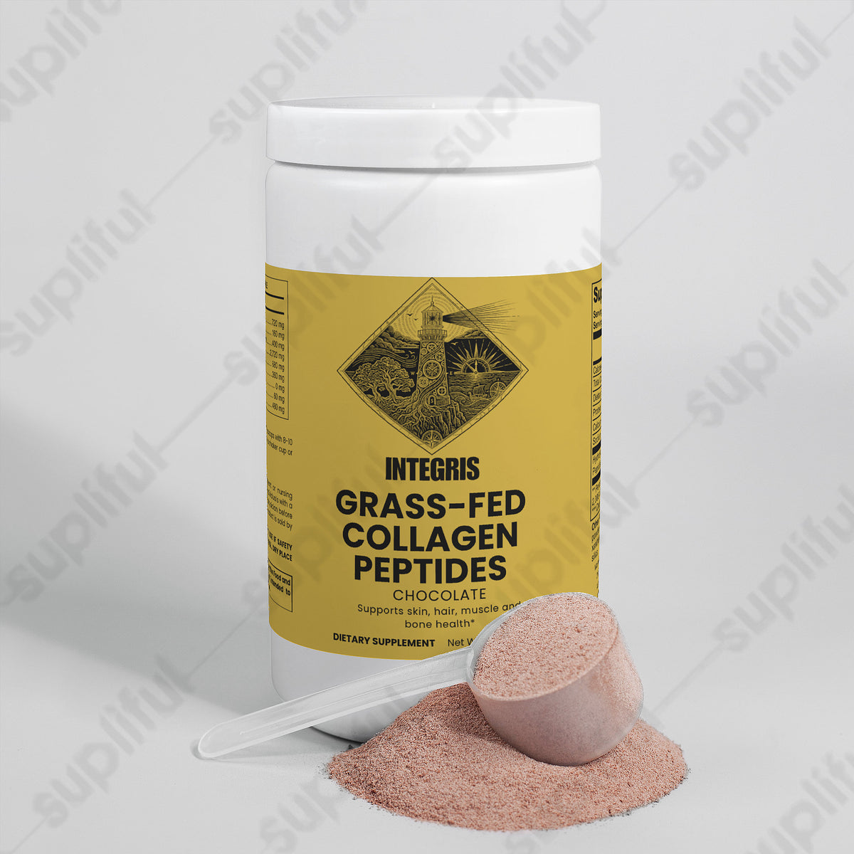 Bovine Hydrolyzed Collagen Peptides Powder - Chocolate Flavor (378g)