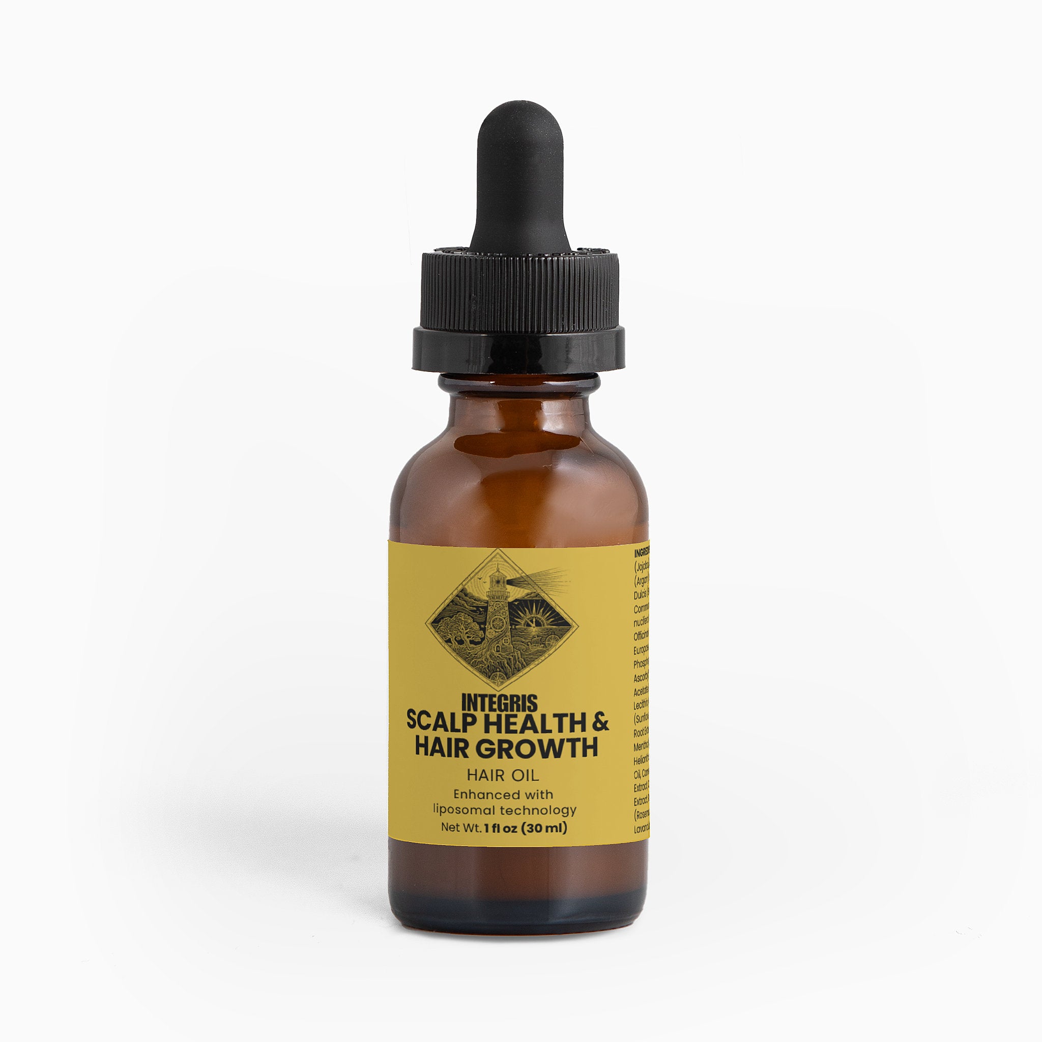 Liposomal Vitamin Hair and Scalp Oil with Castor and Rosemary - 1 fl oz (30ml)