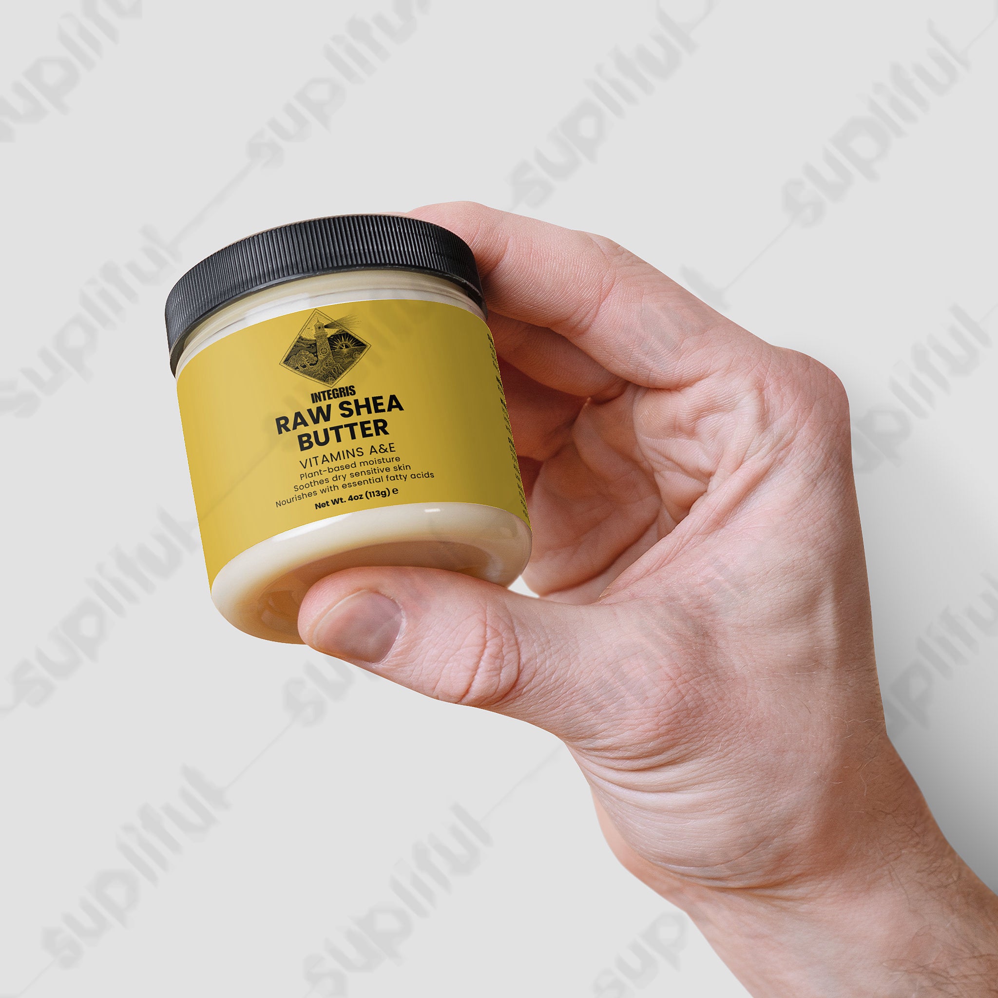 Organic Raw Shea Butter Plant-Based Skin and Hair Moisturizer (4 oz)