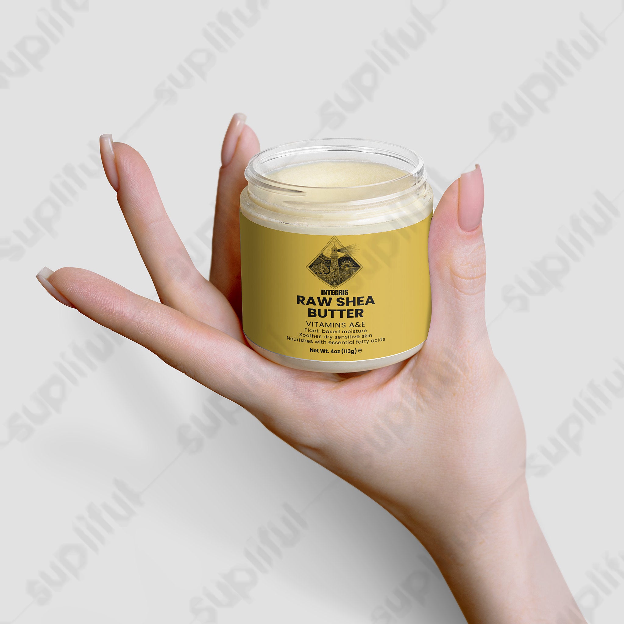 Organic Raw Shea Butter Plant-Based Skin and Hair Moisturizer (4 oz)