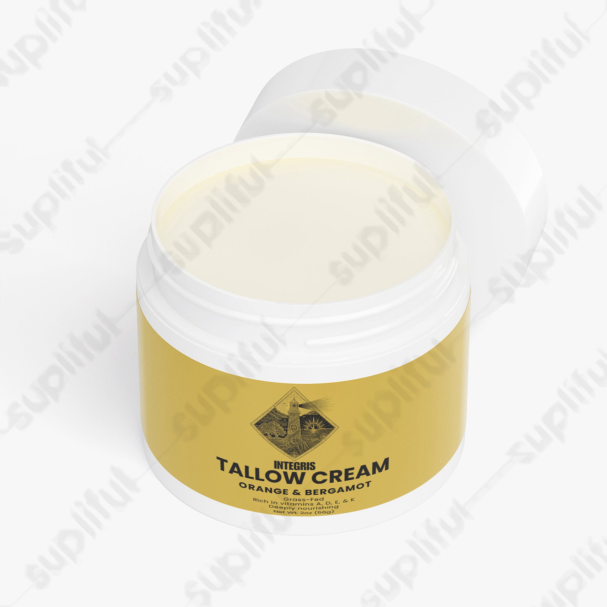 Tallow Cream Orange and Bergamot Moisturizing Body Lotion - 2 oz (56g)