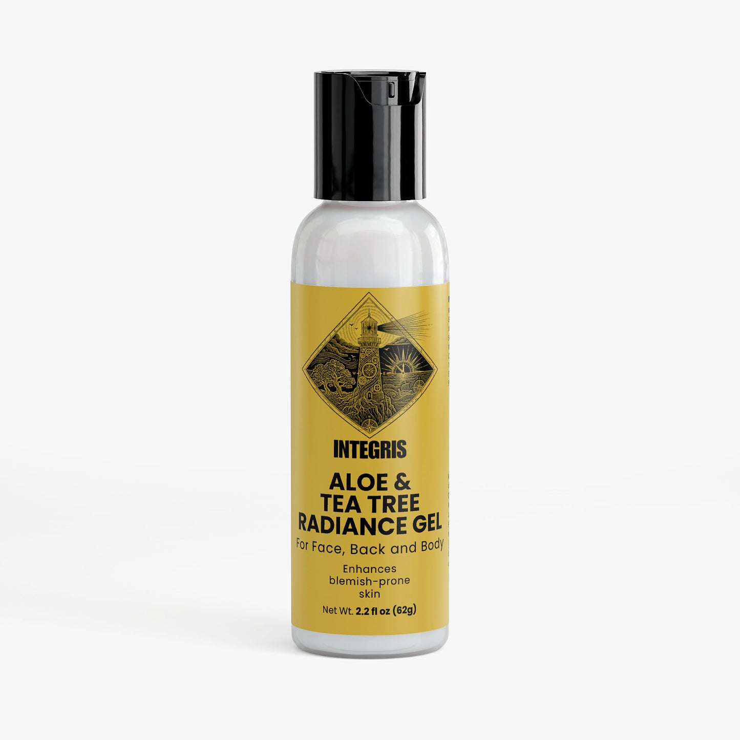Aloe and Tea Tree Radiance Gel Topical Hydrating Face Wash - 2.2 fl oz (62g)