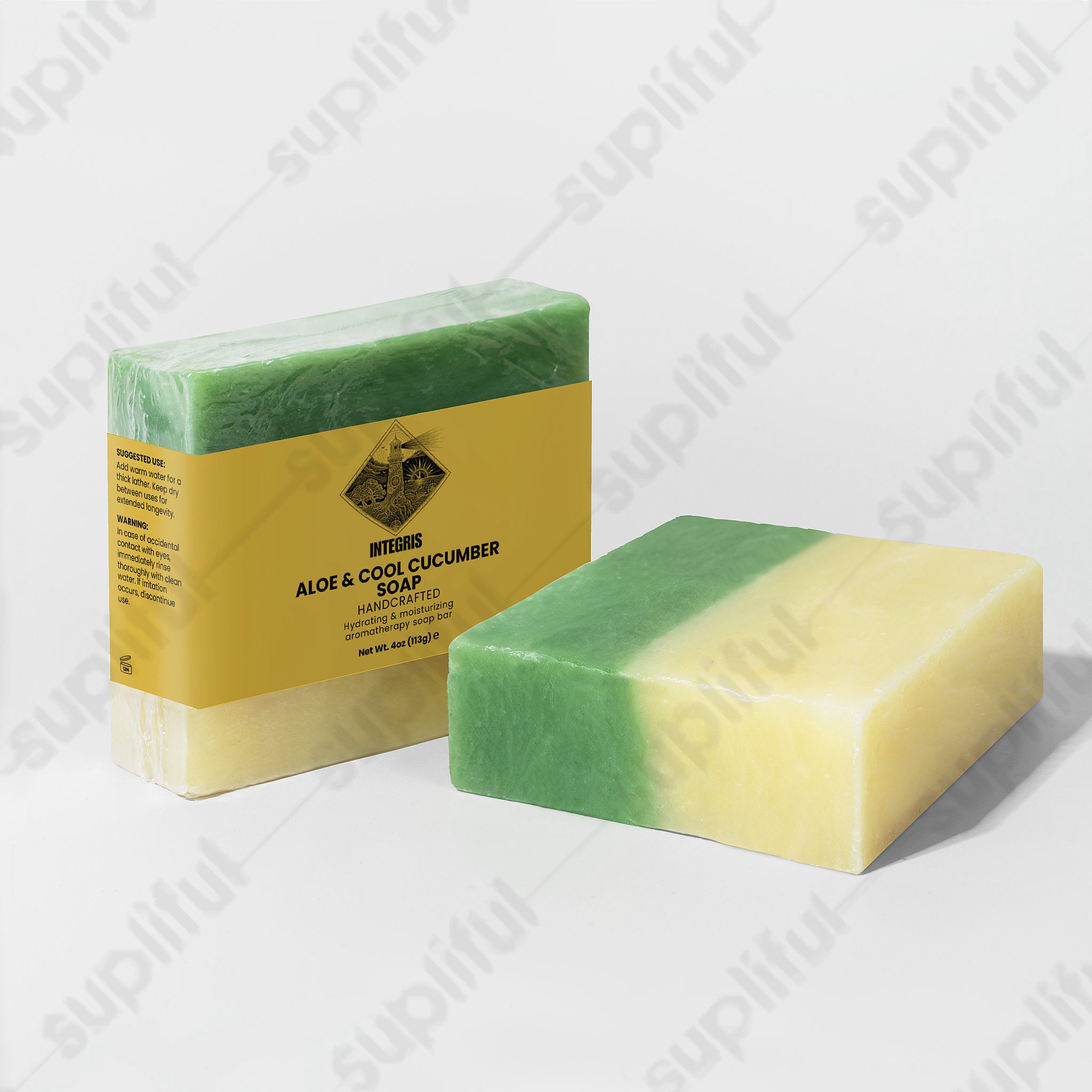 Refreshing Aloe and Cool Cucumber Soothing Skin Soap (4 oz)