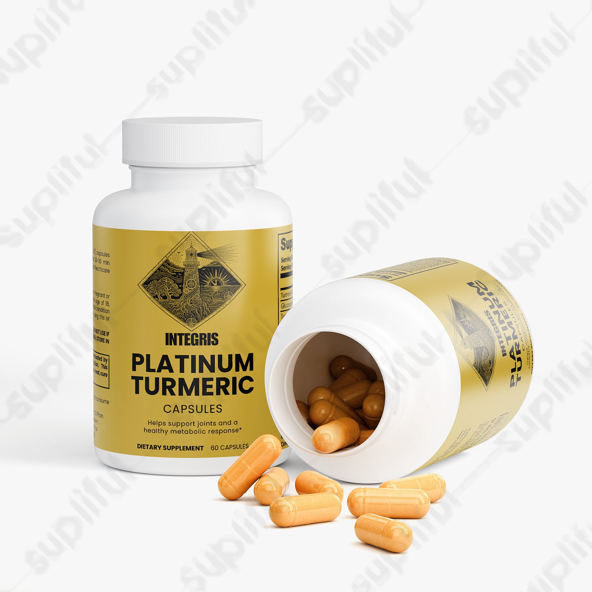 Platinum Turmeric Complex with Glucosamine and Boswellia - 60 Capsules