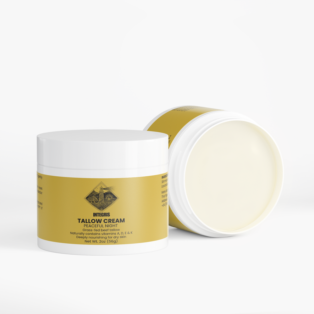INTEGRIS Tallow Cream Peaceful Night Moisturizing Body Lotion 2 oz (56g)