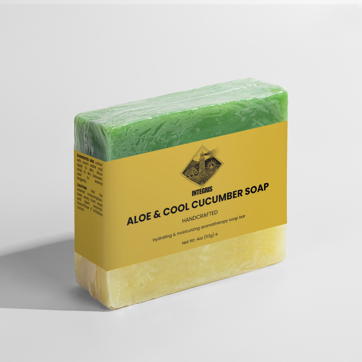 INTEGRIS Refreshing Aloe and Cool Cucumber Soothing Skin Soap 4 oz (113g)