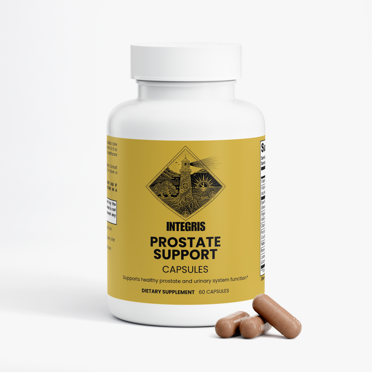 INTEGRIS Saw Palmetto and Pumpkin Seed Extract Men's Botanical Blend 60 Capsules