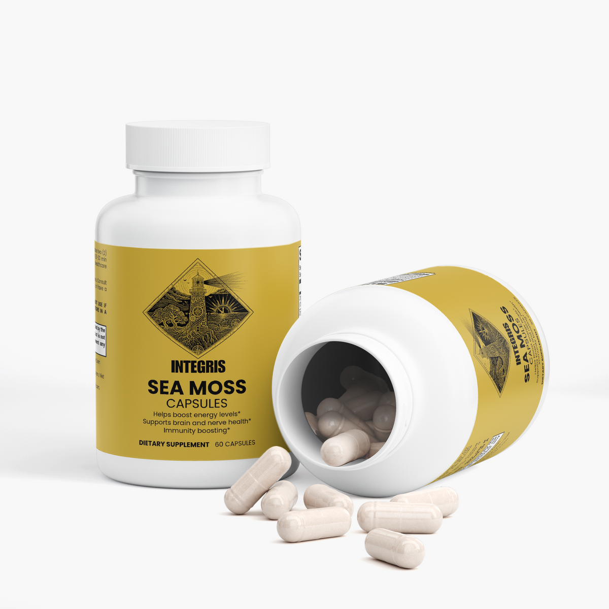 INTEGRIS Sea Moss Organic Irish Moss Blend Dietary Supplement 60 Capsules
