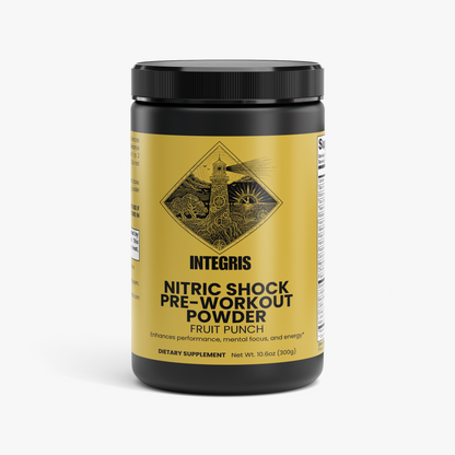 INTEGRIS Nitric Shock Pre-Workout Fruit Punch Flavored Powder 300g