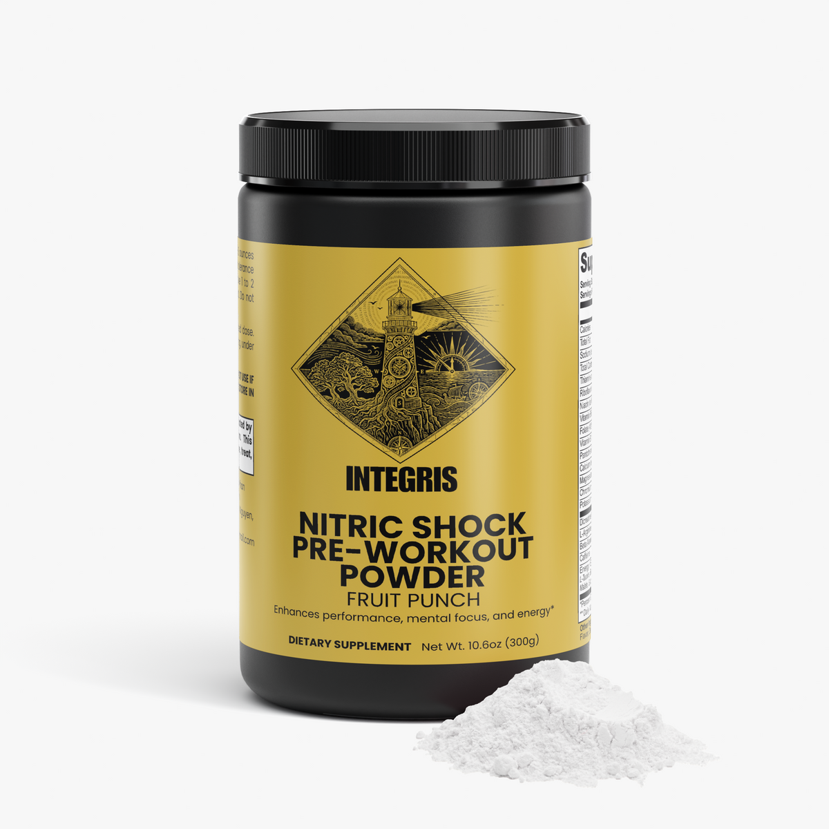 INTEGRIS Nitric Shock Pre-Workout Fruit Punch Flavored Powder 300g