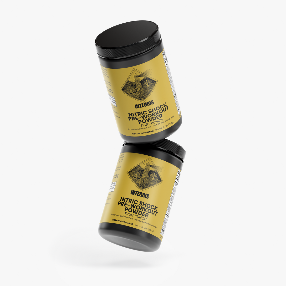 INTEGRIS Nitric Shock Pre-Workout Fruit Punch Flavored Powder 300g