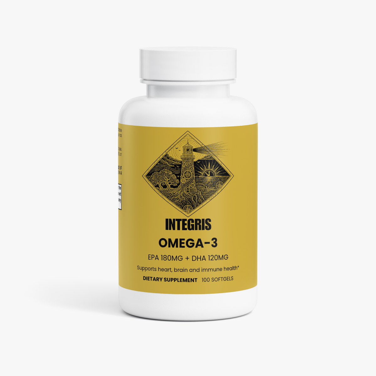 INTEGRIS Omega-3 Fish Oil Concentrate EPA 180mg DHA 120mg 100 Softgels