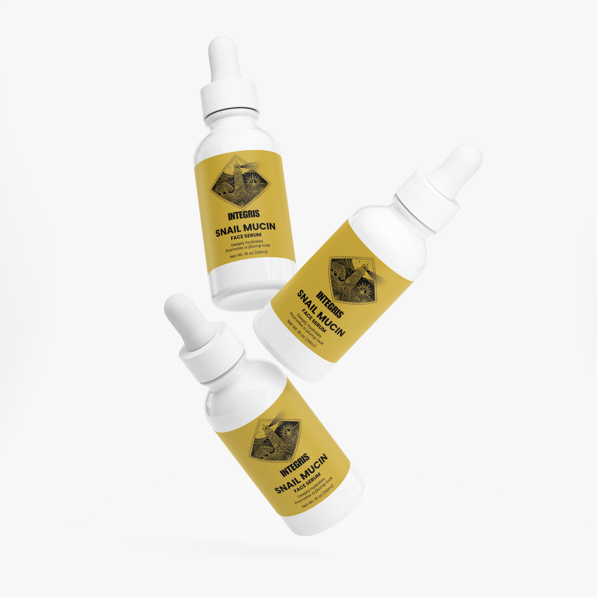 INTEGRIS Snail Secretion Filtrate and Hyaluronic Acid Hydrating Facial Serum 1 fl oz (30ml)