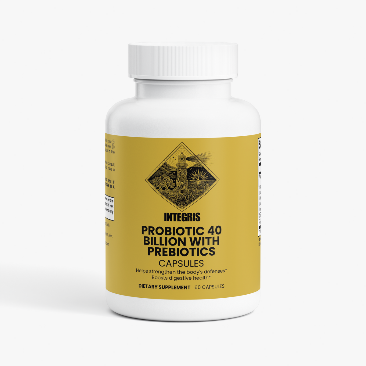 INTEGRIS Multi-Strain Bacteria Blend and Prebiotics for Wellness 60 Capsules