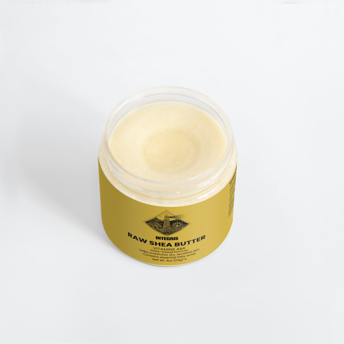INTEGRIS Organic Raw Shea Butter Plant-Based Skin and Hair Moisturizer 4 oz (113g)