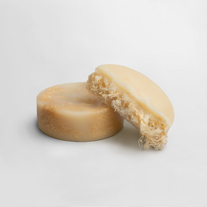 INTEGRIS Exfoliating Luffa Bar Handmade Tea Tree and Grapefruit Soap 4 oz (113g)