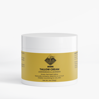 INTEGRIS Grass-Fed Beef Tallow Cream Lemongrass and Lavender 56g