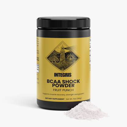 INTEGRIS BCAA Shock Powder Fruit Punch Workout Supplement 292g