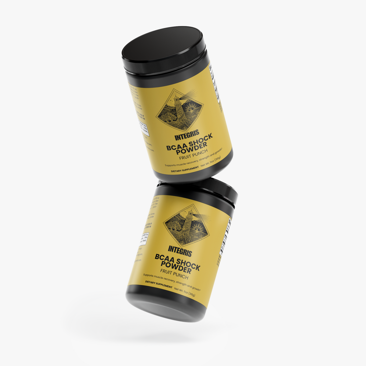 INTEGRIS BCAA Shock Powder Fruit Punch Workout Supplement 292g