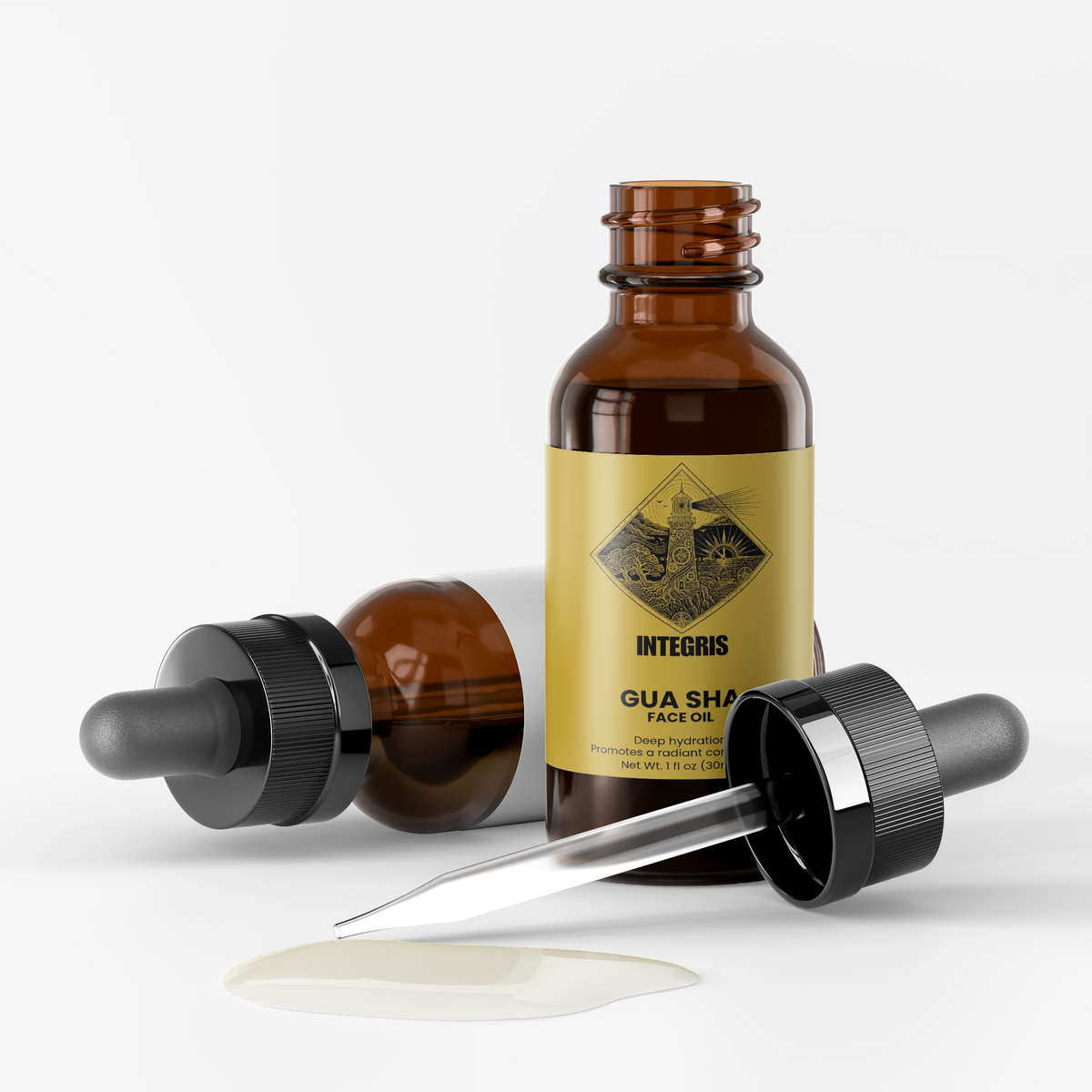 INTEGRIS Gua Sha Face Oil Rosehip and Camellia Oils 1 fl oz (30ml)