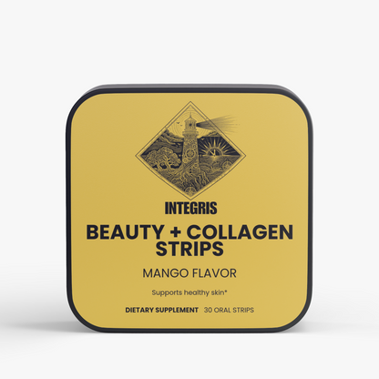 INTEGRIS Mango Flavored Collagen Peptides and Vitamin E Structural Strips 1.2 oz (30 Strips)