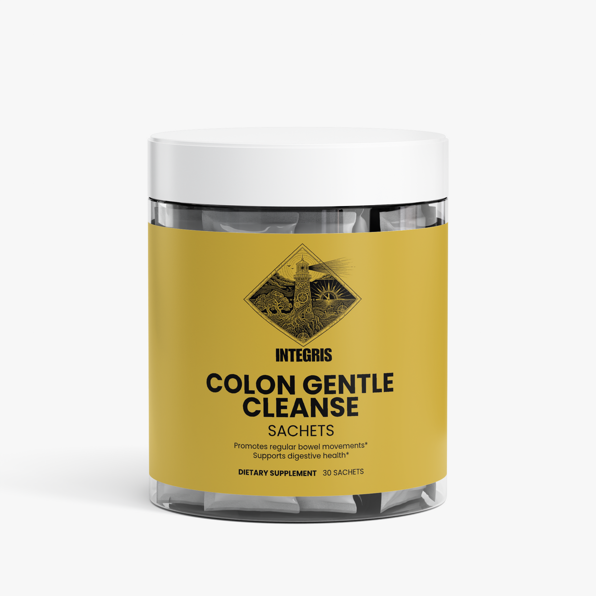 INTEGRIS Colon Gentle Cleanse Fiber and Digestive Enzyme Complex 30 Sachets