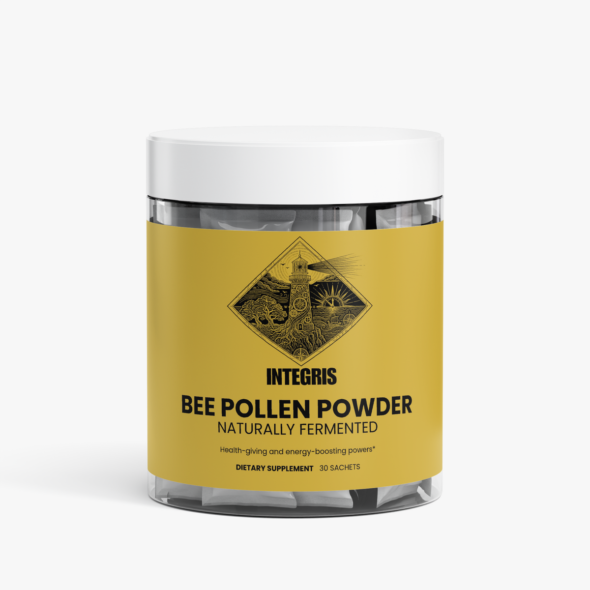 INTEGRIS Bee Bread Powder with Royal Jelly & Propolis - 30 Sachets (136g)