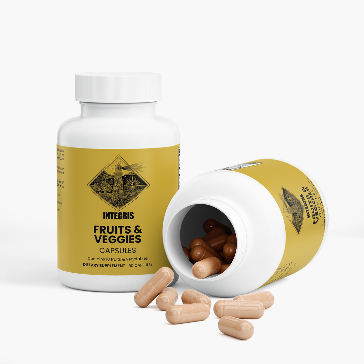 INTEGRIS Whole Food Fruit and Vegetable Powder Blend 60 Capsules