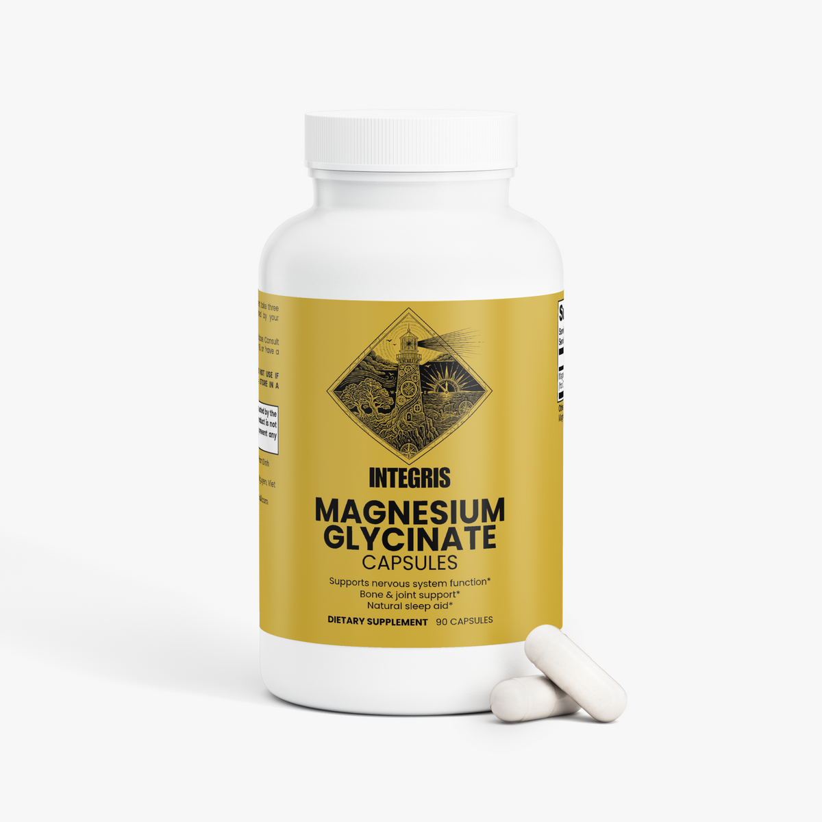 INTEGRIS Bioavailable Magnesium Glycinate Relaxation and Muscle Support Complex 90 Capsules