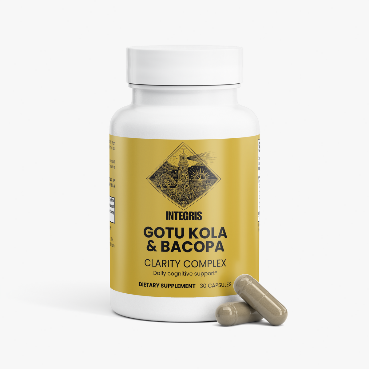 INTEGRIS Gotu Kola and Bacopa Mental Clarity Nootropic Complex 30 Capsules