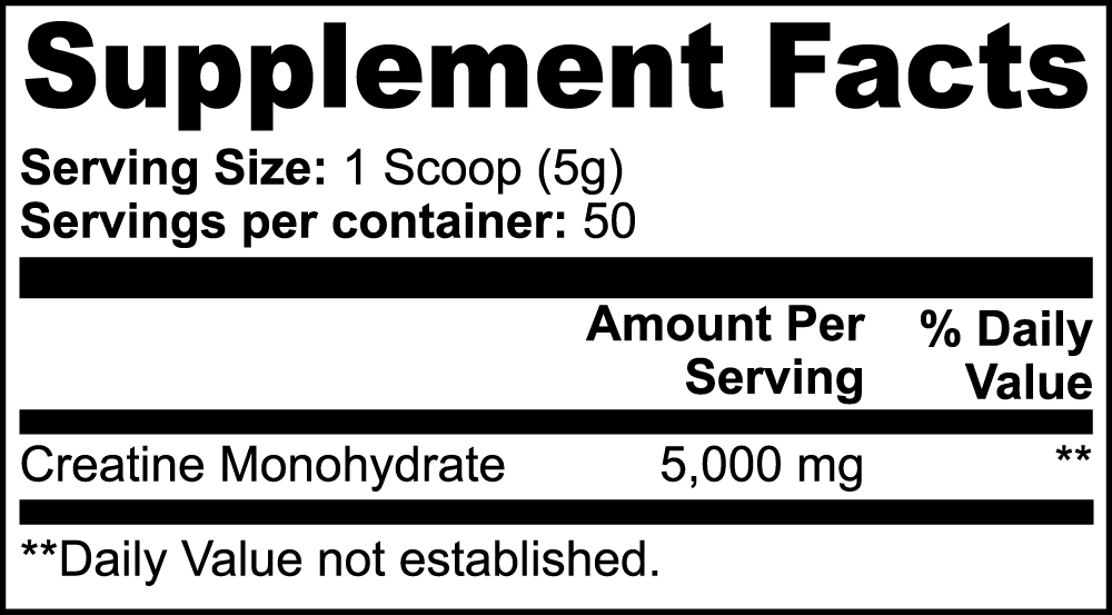 INTEGRIS Pure Micronized Creatine Monohydrate Unflavored Workout Powder 250g