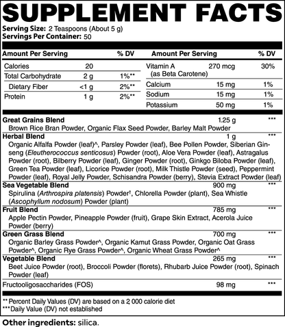 INTEGRIS Ultra Cleanse Smoothie Greens Superfood Powder Blend 250g
