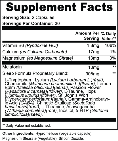 INTEGRIS Magnesium Citrate and L-Theanine Evening Herbal Complex 60 Capsules