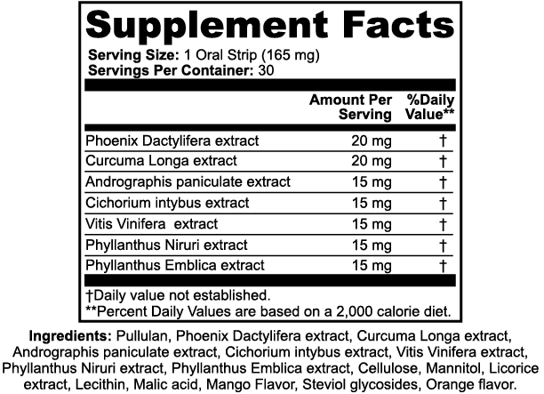 INTEGRIS Mango Orange Flavor Oral Dietary Supplement 30 Strips