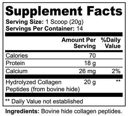INTEGRIS Grass-Fed Hydrolyzed Collagen Peptides Unflavored Powder 280g