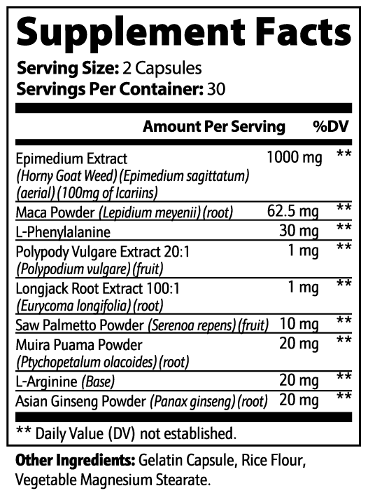 INTEGRIS Maca Root and Tongkat Ali Herbal Stamina Complex 60 Capsules