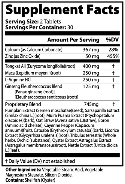INTEGRIS Men's Botanical and Mineral Blend Dietary Supplement 60 Tablets