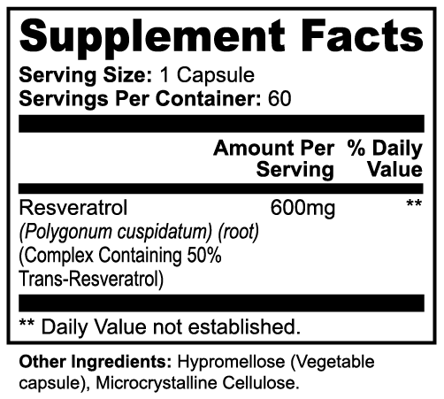 INTEGRIS Polygonum Cuspidatum Root Trans-Resveratrol Cellular Vitality Complex 60 Capsules