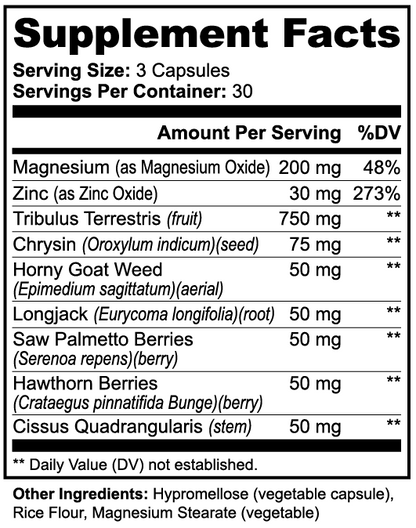 INTEGRIS Magnesium and Zinc Men's Botanical Blend 90 Capsules
