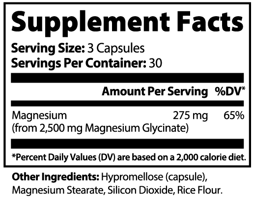 INTEGRIS Bioavailable Magnesium Glycinate Relaxation and Muscle Support Complex 90 Capsules