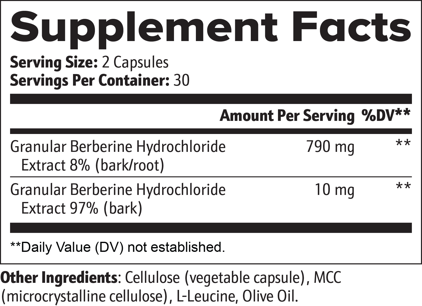 Premium Golden Bark and Root Herbal Extract Complex - 60 Capsules